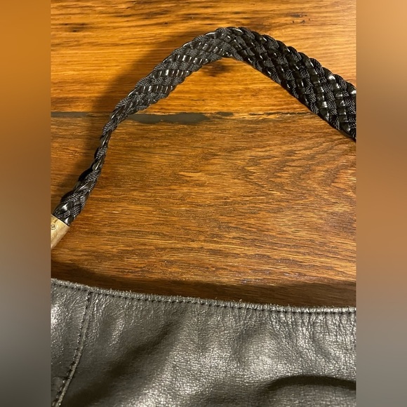 The Sak Black Textured Leather Shoulder Bag - Picture 4 of 12